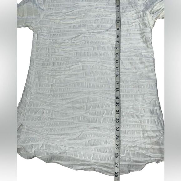 Carol Turner White Fiore Classic Shirttail Tunic Top Women’s Blouse size XSmall - Picture 12 of 12